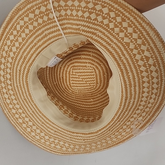 Handmade Women Tape Decor Straw Hat - Picture 6 of 10